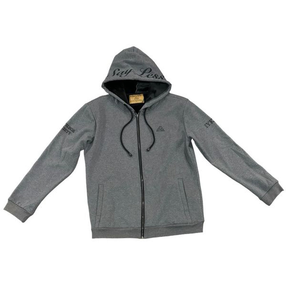 PS Fleece Zip Up Hoodie, Grey