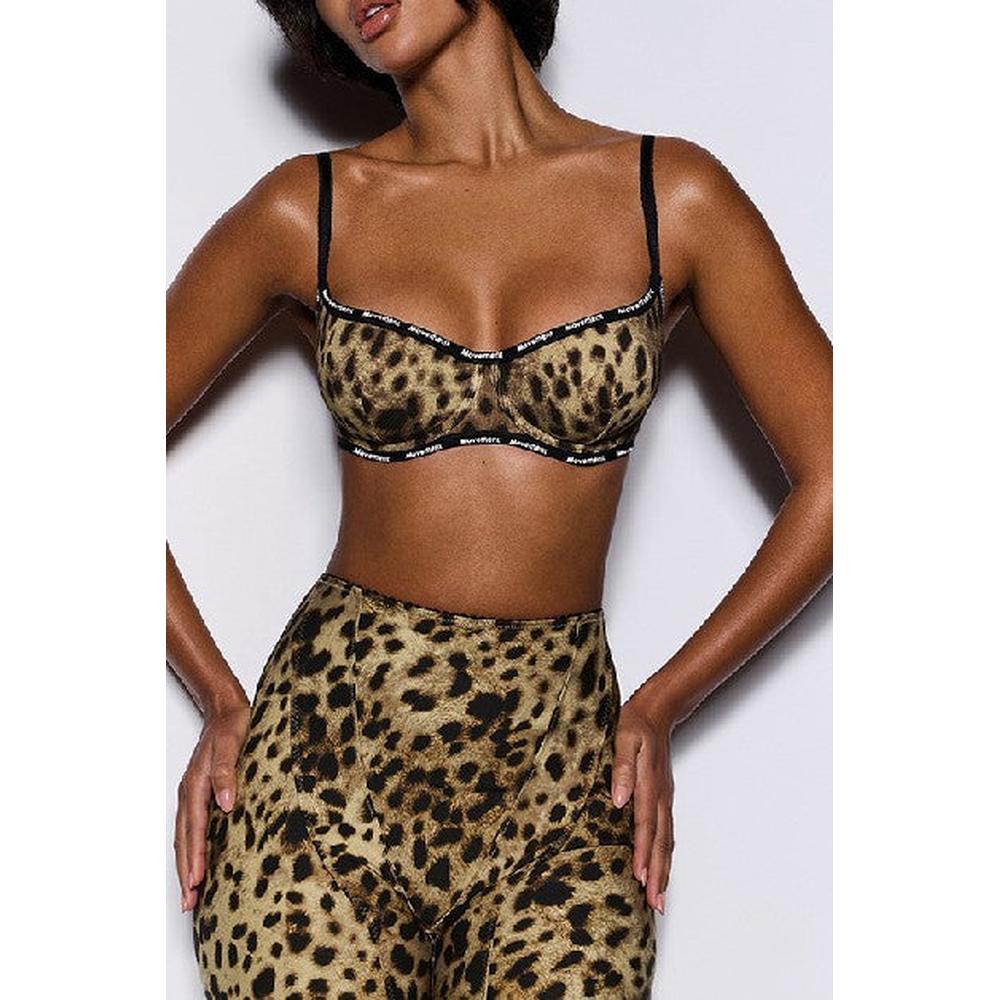 Women's Leopard Print High Waisted Leggings Two Piece Set