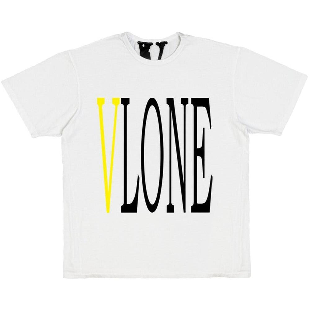 Men's VLONE Staple T-Shirt, Yellow-White