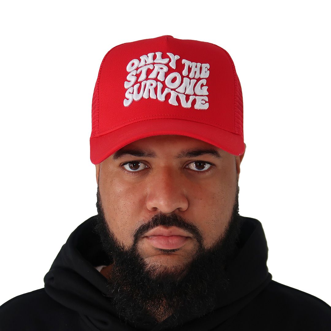 Only The Strong Survive Trucker, Red
