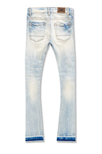 Kid's Stacked Rockport Denim Jeans, Iced Lager