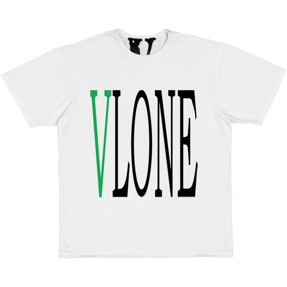 Men's VLONE Staple T-Shirt, Green-White