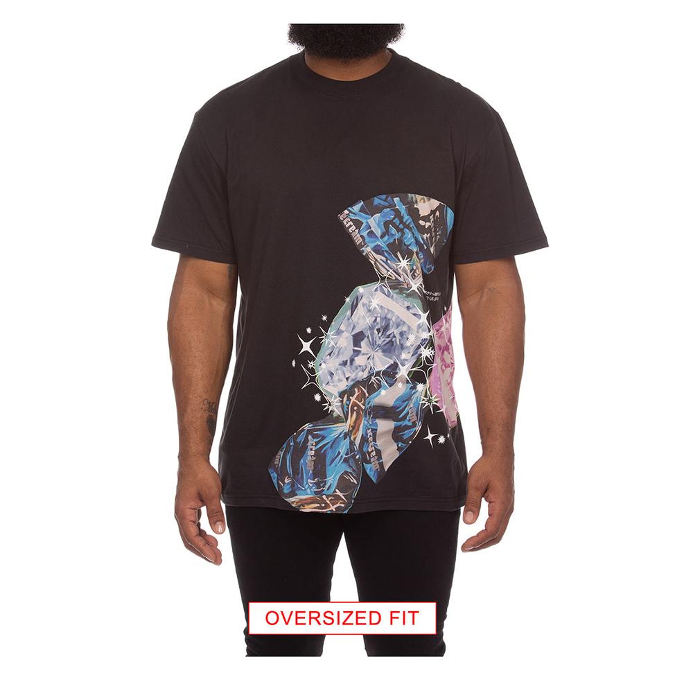 Men's Candy Drop SS Knit (Oversize), Stretch Limo