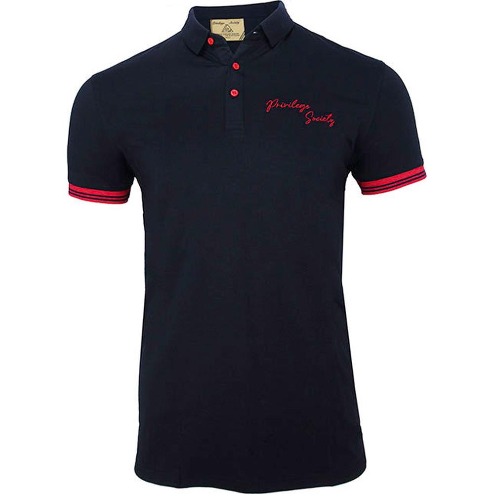 PS Script Polo Shirt , Grey/Red