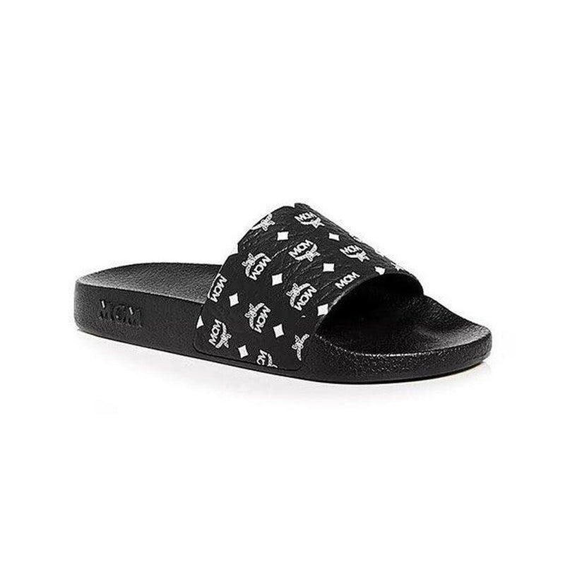 Women's MCM Monogram Print Slide