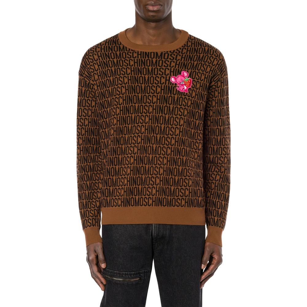 Men's Moschino Illustrated Animals Wool Sweater - Krush Clothing