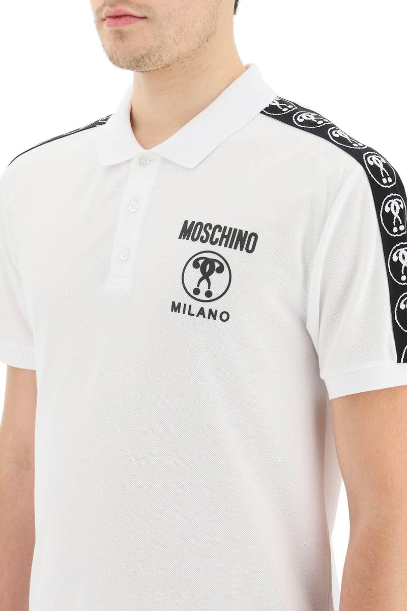 Men's Moschino Double Question Mark Polo Shirt - Krush Clothing