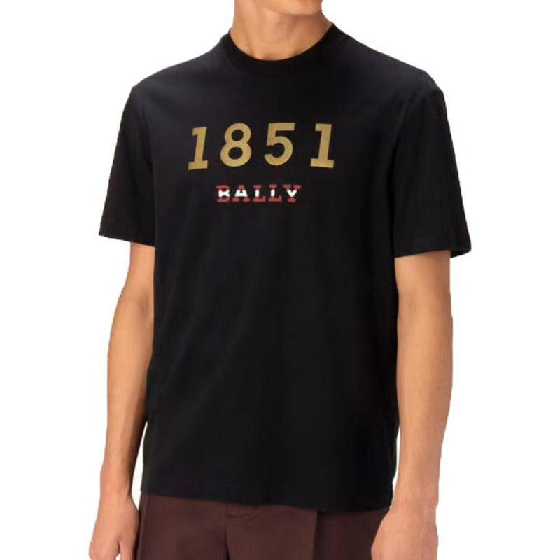 Men's Bally 1851 Print Cotton T-Shirt - Krush Clothing