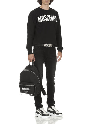 Moschino Men's Leather Logo-buckle Belt - Krush Clothing