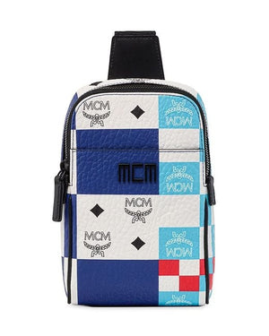 MCM Checkerboard Tech Mini Sling Bag