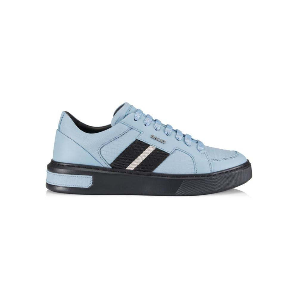 Men's Moony Embossed Leather Low-Top Sneakers