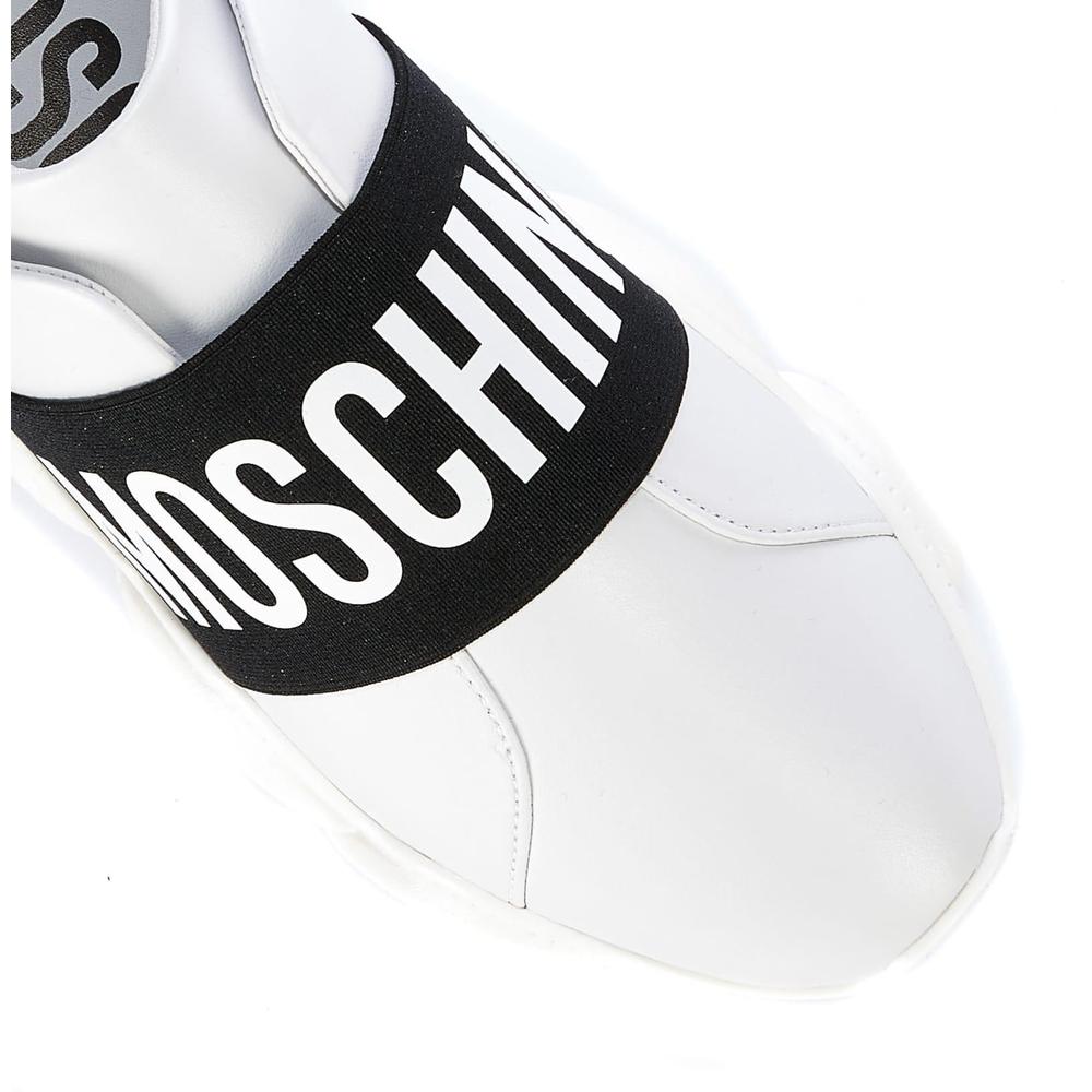 Women's Moschino Leather Teddy Sneakers - Krush Clothing