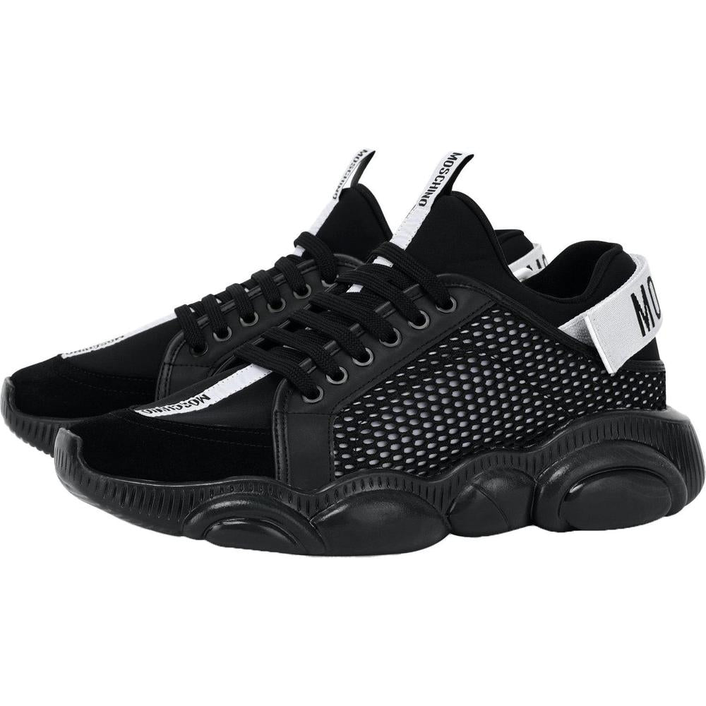 Men's Moschino Teddy Shoes Sneakers With Strap - Krush Clothing