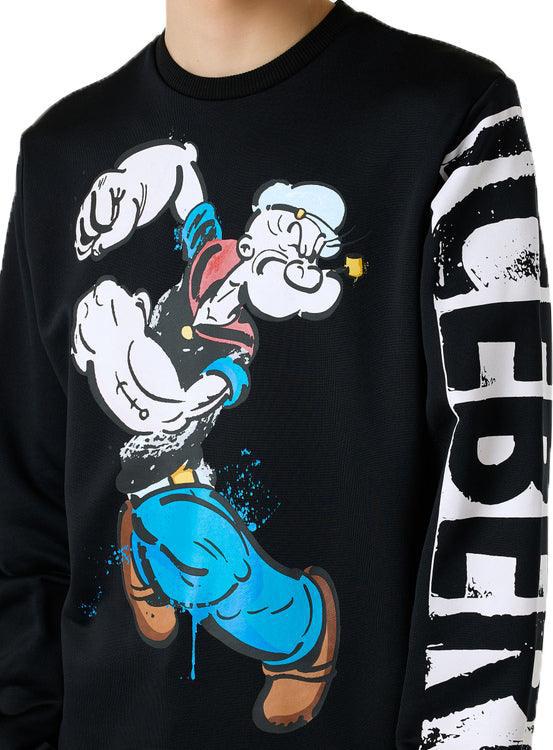 Men's Iceberg Popeye Paint Splatter Sweatshirt - Krush Clothing