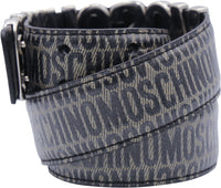 Moschino Couture Calfskin Belt With Logo - Krush Clothing