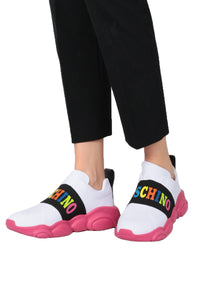 Women's Moschino Teddy Lycra Slip-On Sneakers - Krush Clothing