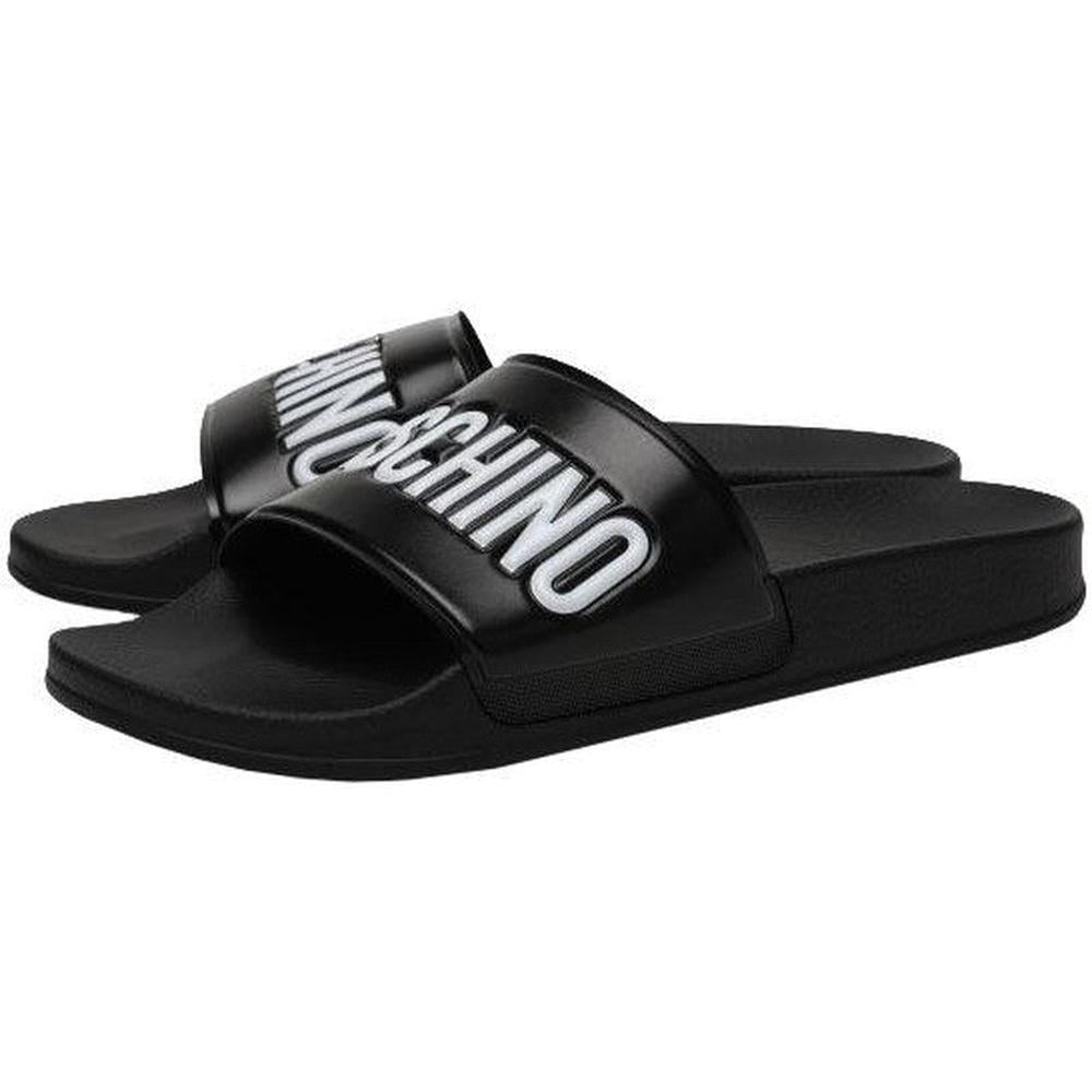 Men's Pool Slides In Rubber With Logo - Krush Clothing
