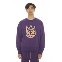 Men's Fleece Crew Neck Sweater, Acai - Krush Clothing