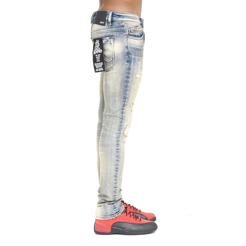 Men's Punk Super Skinny Stretch Jeans - Krush Clothing