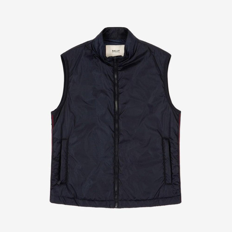 Men's Bally Side Logo Vest, Ink - Krush Clothing