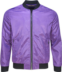 Monogram Wind Breaker Jacket --PS2125-MONO, Purple - Krush Clothing