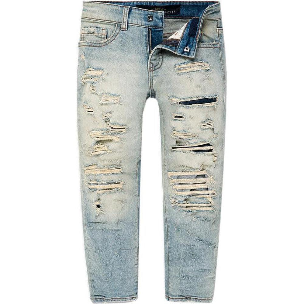 Kid's Elmhurst Denim Jeans, Lager - Krush Clothing