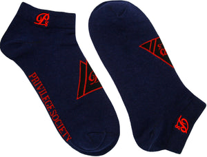 PS Triangle Socks 2 Pack, Navy / Red - Krush Clothing