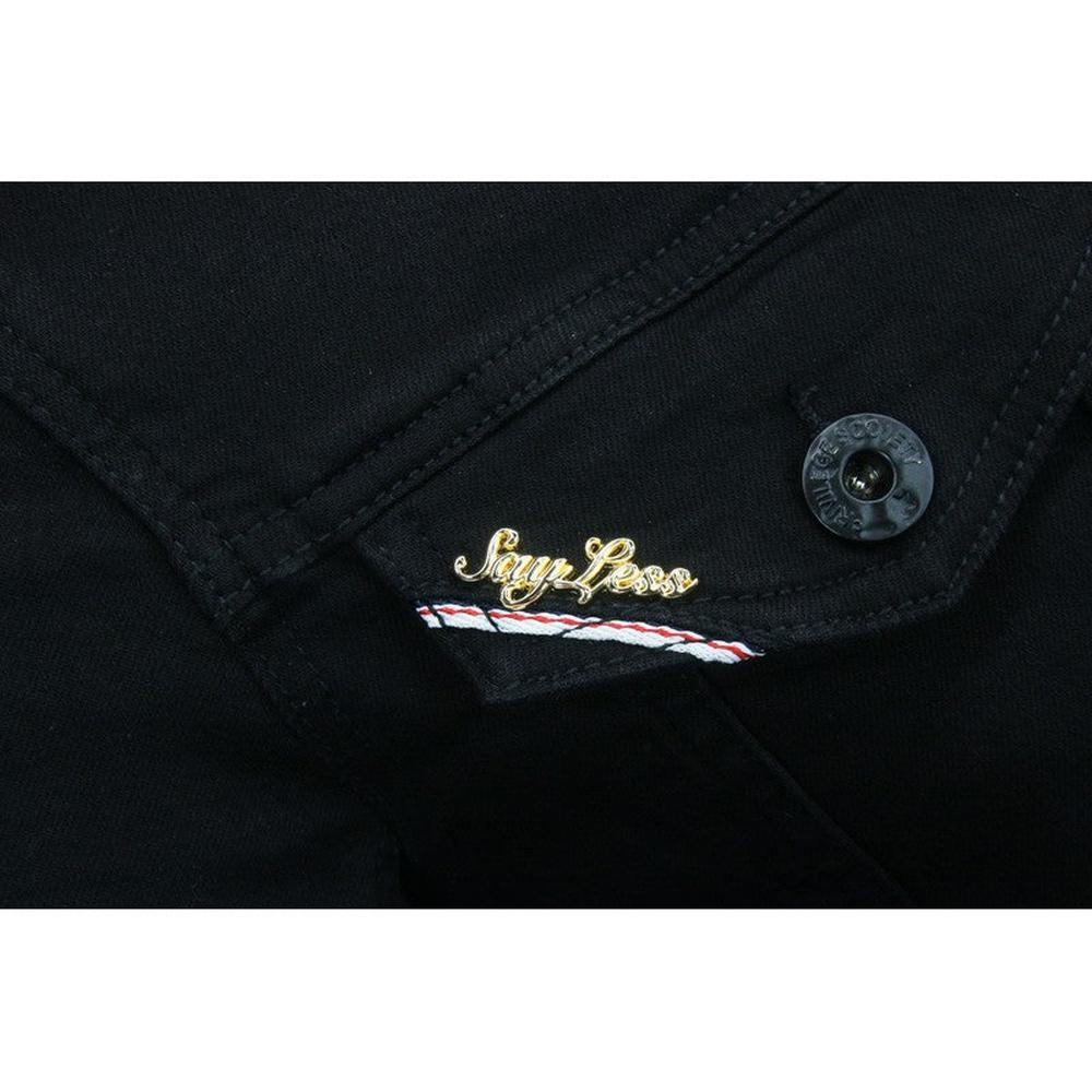 Triple Black Denim Jacket  PS4854-TB - Krush Clothing