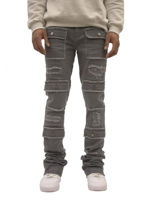 Men's Savant Grey Super Stacked Jean