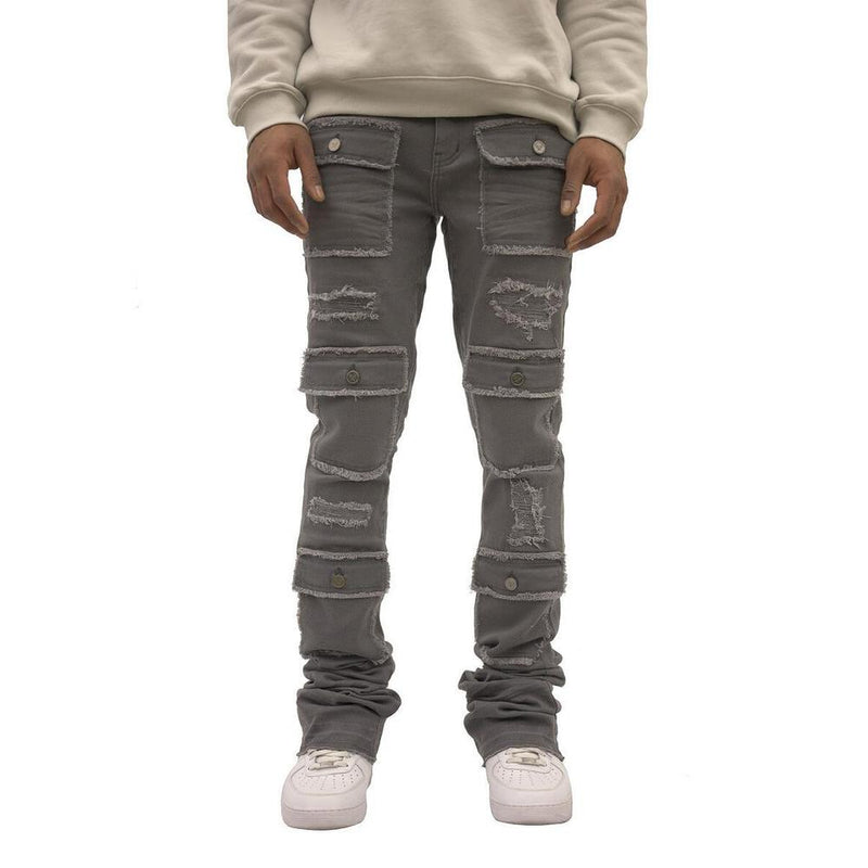 Men's Savant Grey Super Stacked Jean