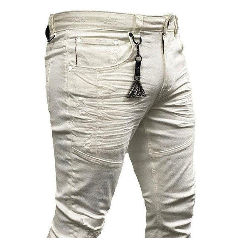 Men's Ultra White Skinny Jean - Krush Clothing