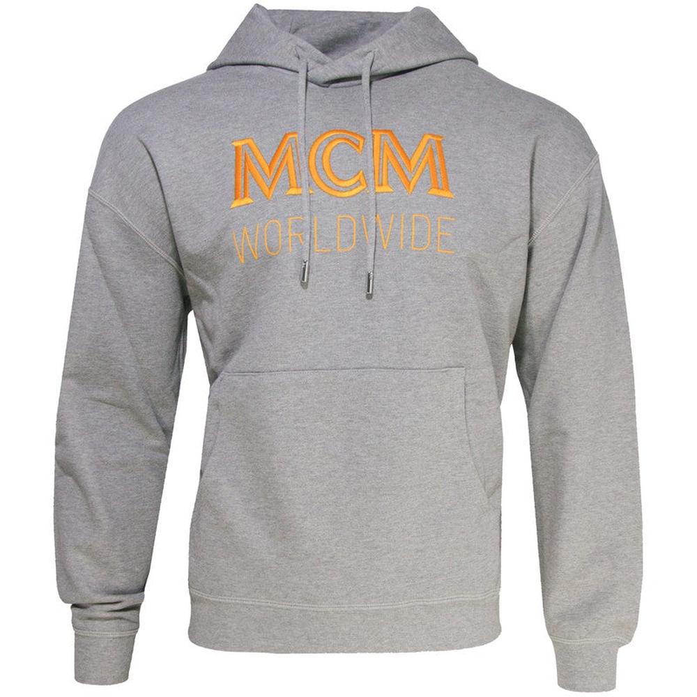 Men's MCM Worldwide Logo Hoodie, Grey - Krush Clothing