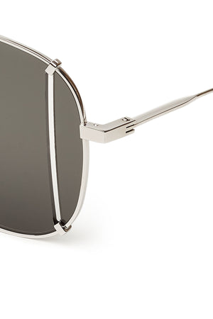Saint Laurent T-Cut Aviator Sunglasses, Black - Krush Clothing