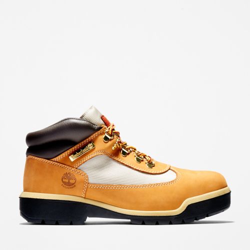 Men's Field Boot Waterproof Leather and Fabric Mid Boot, Wheat Nubuck - Krush Clothing