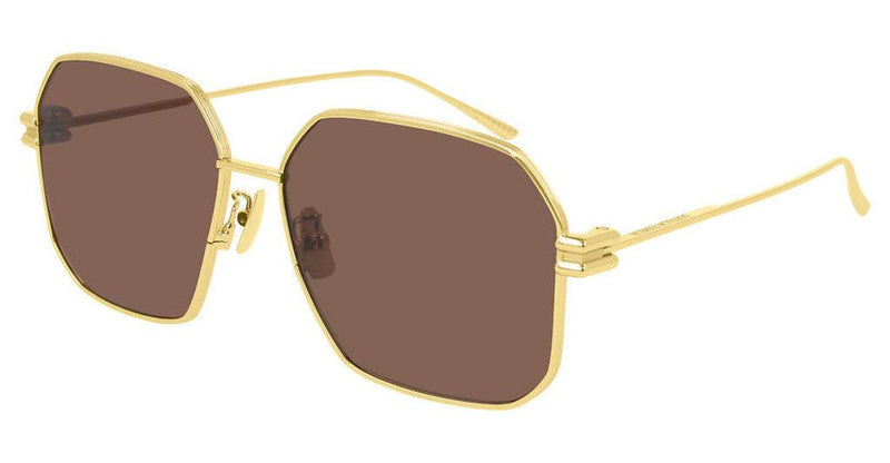 Women's Bottega Veneta Gold Frame Sunglasses - Krush Clothing