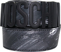 Moschino Couture Painted Moschino Calfskin Belt - Krush Clothing