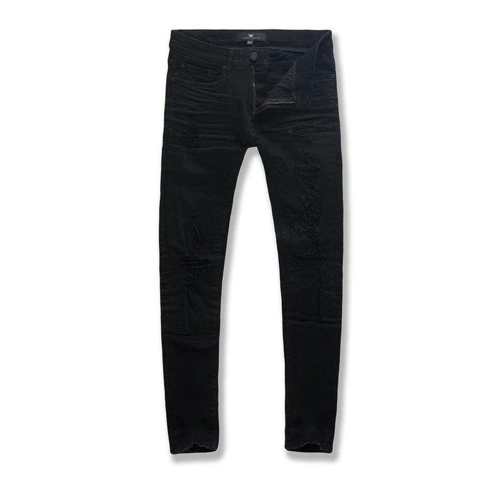 Men's Sean Onyx Jeans Jet Black - Krush Clothing