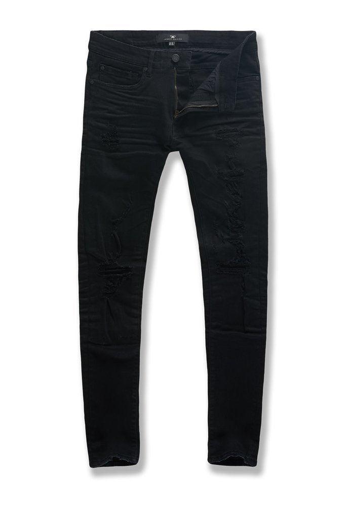 Men's Sean Onyx Jeans Jet Black - Krush Clothing