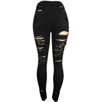 Women's High waist All over Ripped Ski - Krush Clothing