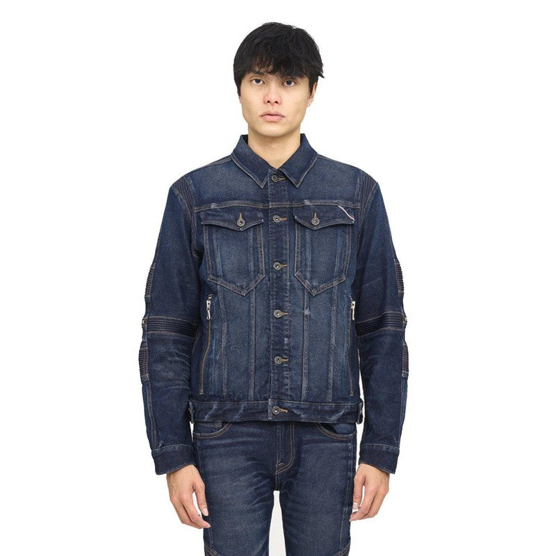 Men's Moto Type II Denim Jacket - Krush Clothing
