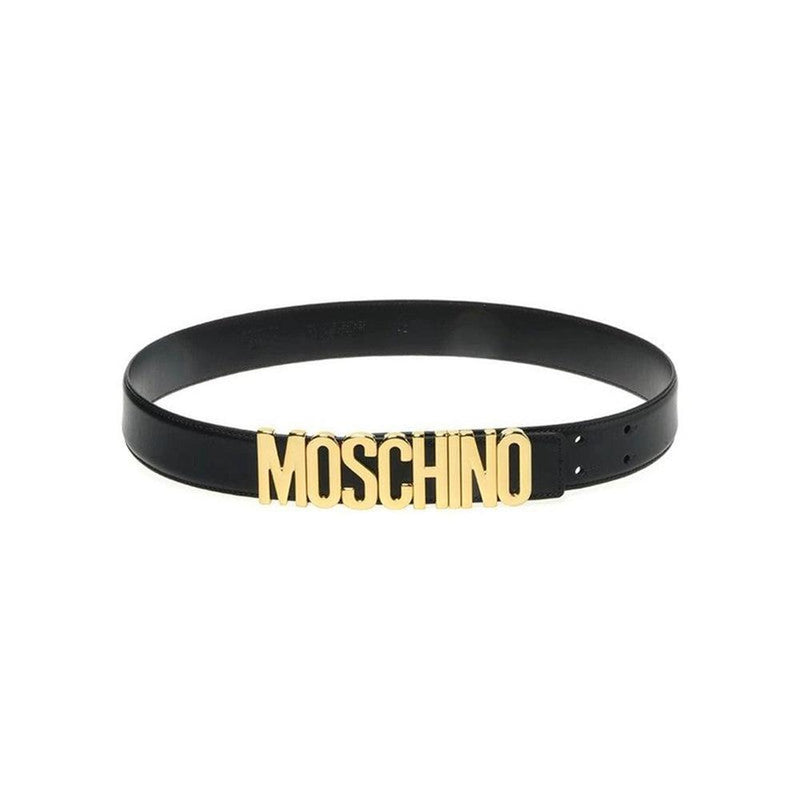 Men's Leather Logo-Buckle Belt - Krush Clothing