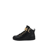 Men's Lettering Logo Calfskin High-Sneakers - Krush Clothing
