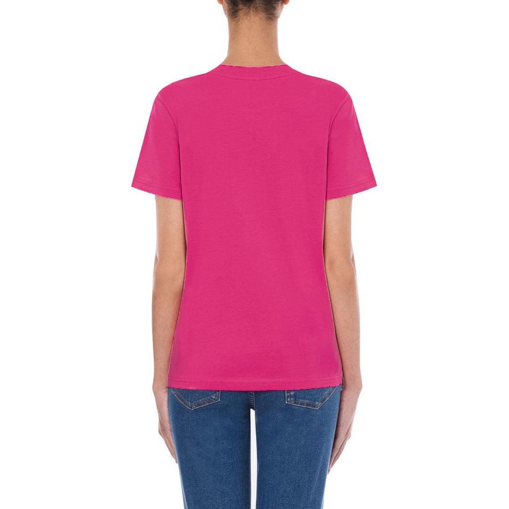 Women's Cotton T-shirt With Moschino Couture Print - Krush Clothing