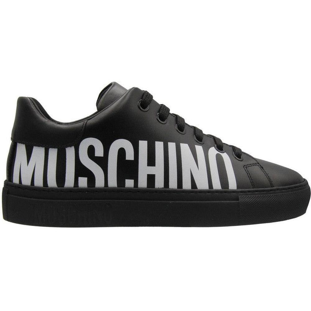 Women's Moschino Couture Leather Sneakers With Logo – Krush Clothing
