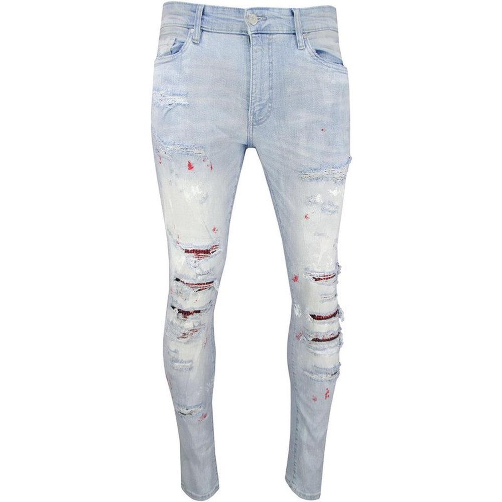 Men's Sean - Aurora Denim Ice Blue 38/32 - Krush Clothing