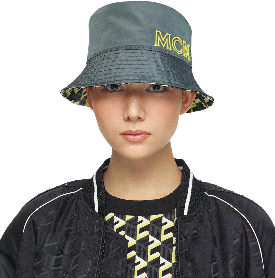 MCM One Size Nylon Reversible Cubic Monogram Bucket Hat – Krush