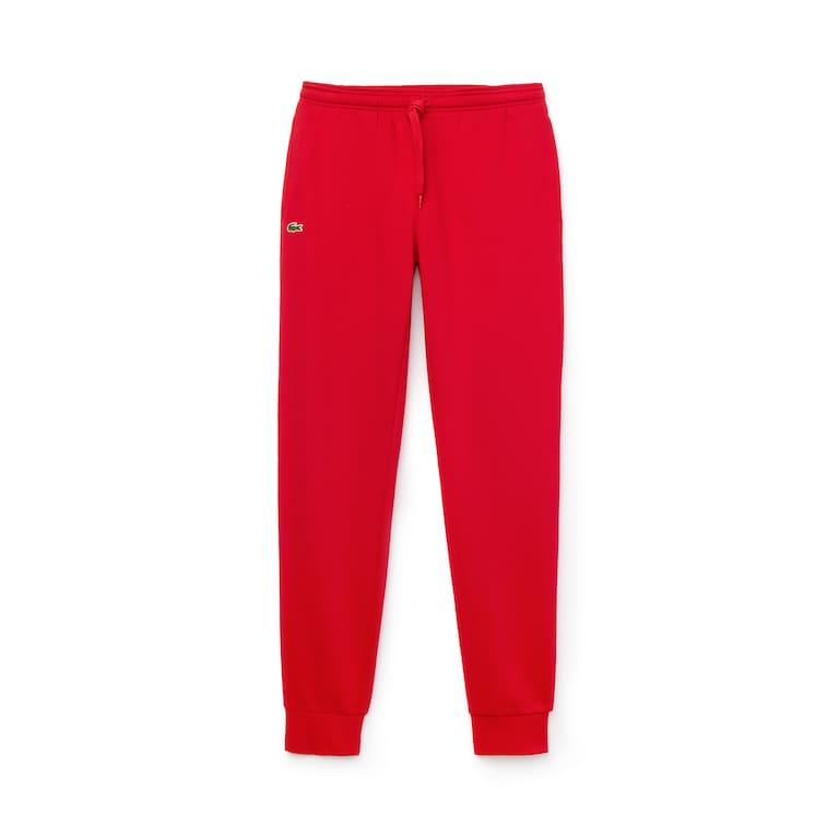 MEN'S SPORT COTTON FLEECE TENNIS SWEATPANTS XH5528-51, Red - Krush Clothing