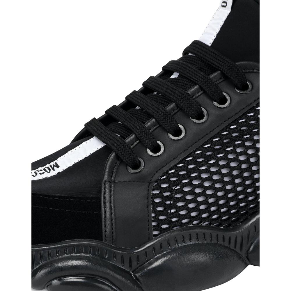 Men's Moschino Teddy Shoes Sneakers With Strap - Krush Clothing