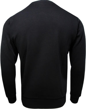 Men's Heritage Logo Sweatshirt, Black - Krush Clothing