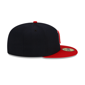 Cleveland Guardians Authentic Collection 59FIFTY Fitted Navy/Red - Krush Clothing